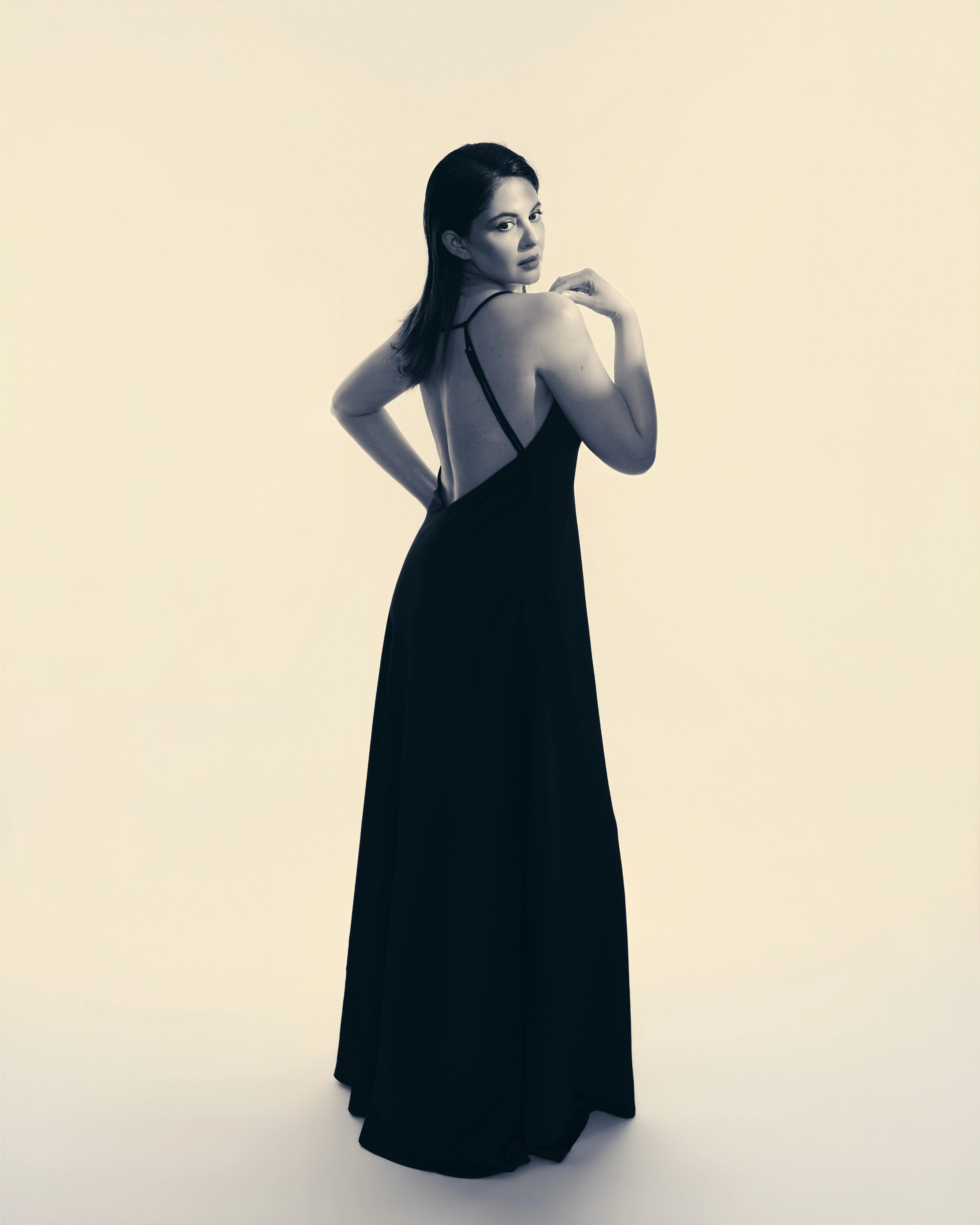 Black Satin Silk Grown
