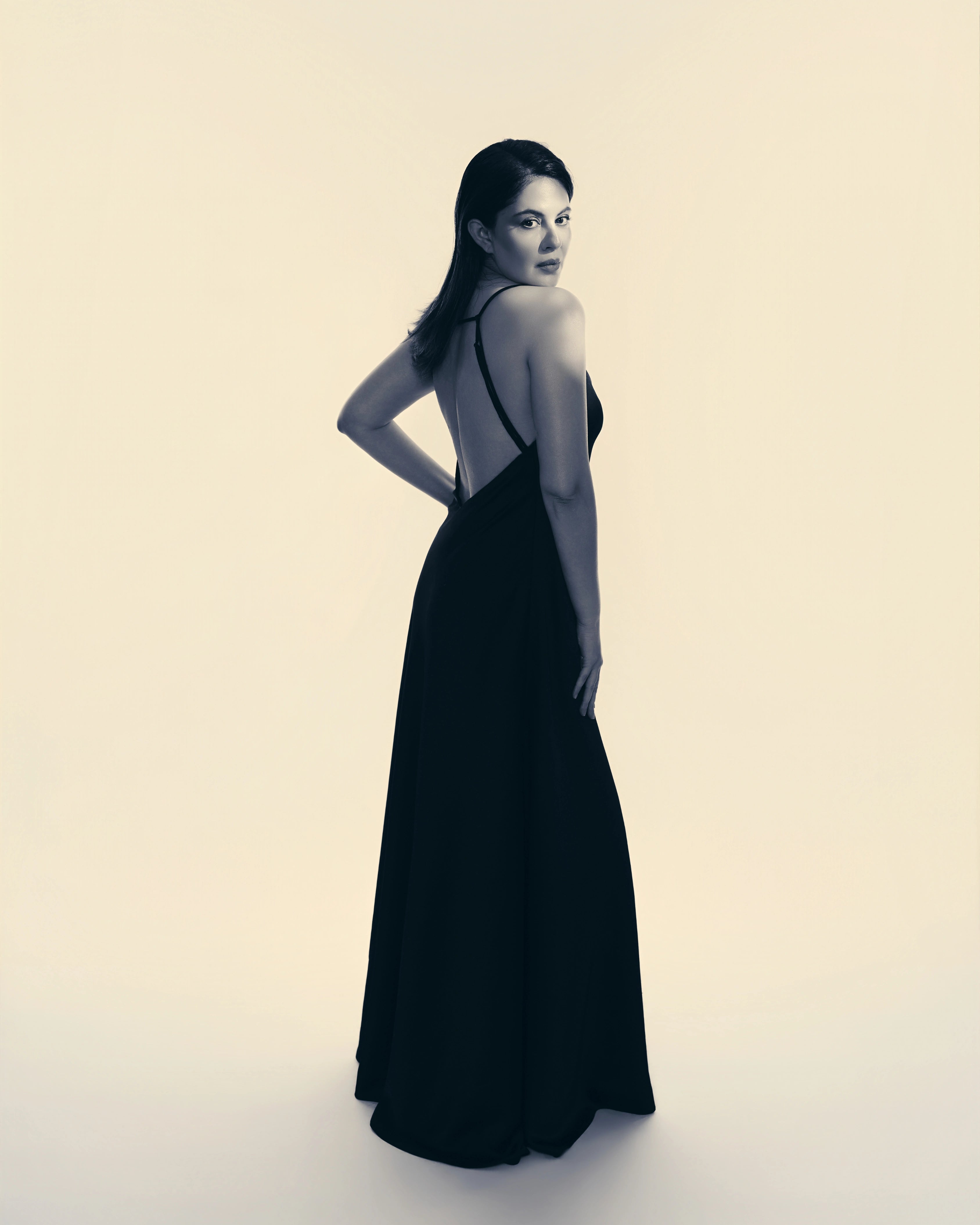 Black Satin Silk Grown