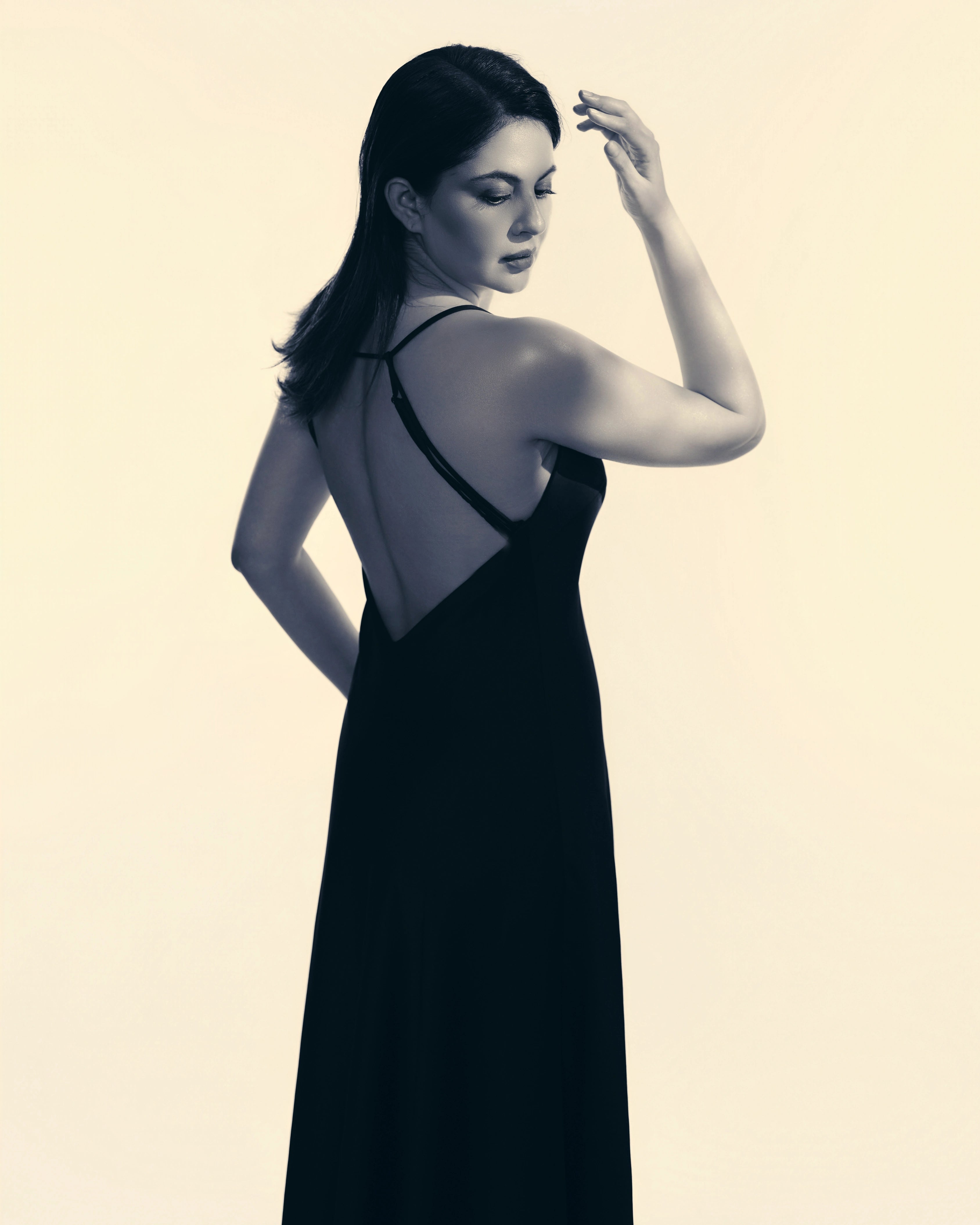 Black Satin Silk Grown