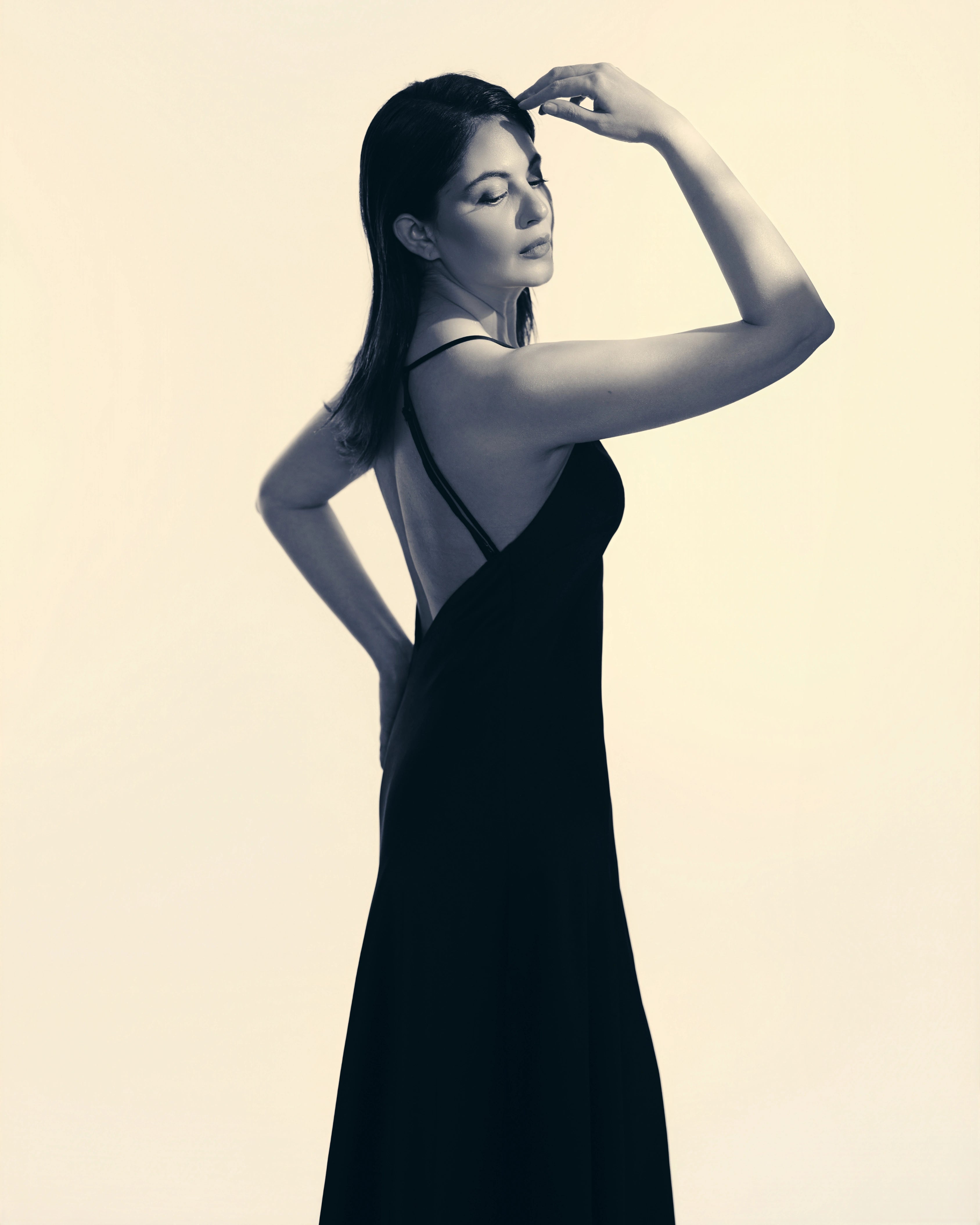 Black Satin Silk Grown