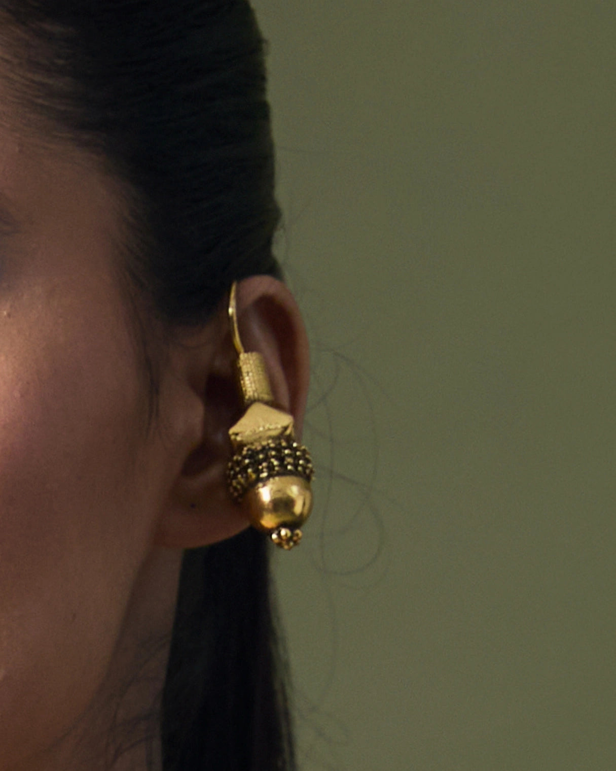 Oxidiece Temple Drop Earrings