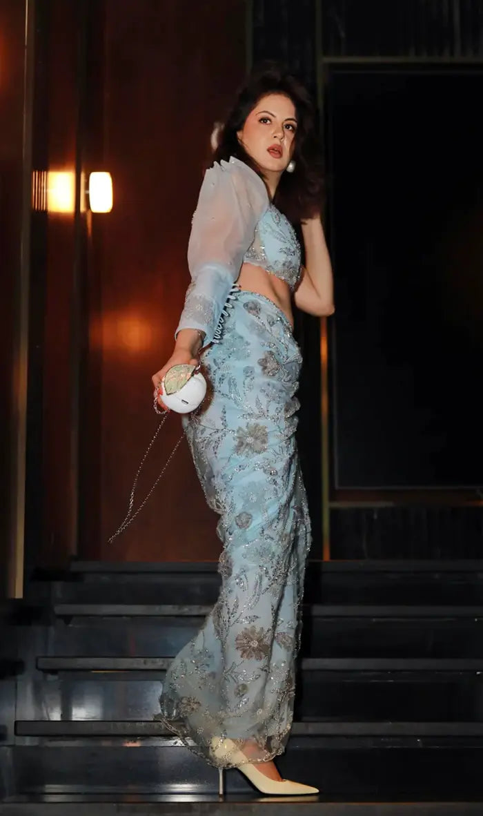 Ocean Muse  — Hand‑Embroidered Skirt Set for Women by Label  Nonita