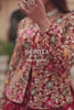 Red Georgette Lehenga with Heavy Thread Embroidery and Floral Design
